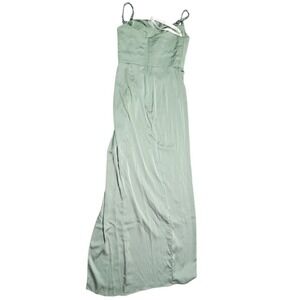 Azazie Kendall Kylie Dress Womens A4 Green Maxi Formal Evening Gown‎ Bridesmaid